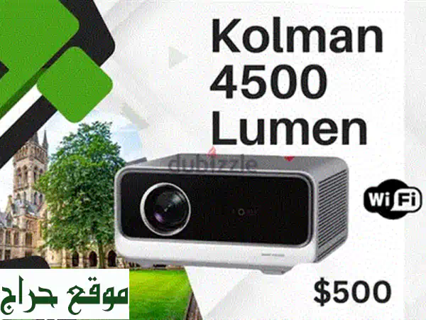 Kolman Projectors 4500 Lumen Smart WiFi