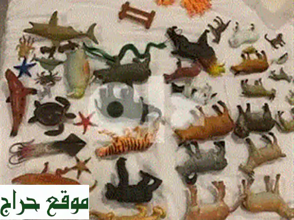 عالمٌ من المرح والمتعة! 80 قطعة من حيوانات الغابة، المزرعة، والبحر + بوكس هدايا!