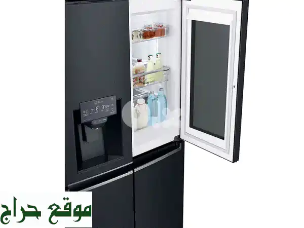 براد إل جي 4 أبواب أسود (InstaView) - سعة 423 لتر - تصميم أنيق...