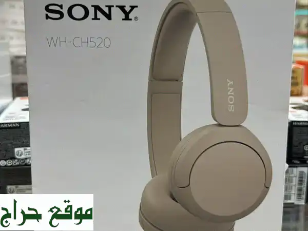 سماعة رأس Sony WH-CH520 بيج - صوت استثنائي، راحة فائقة،...
