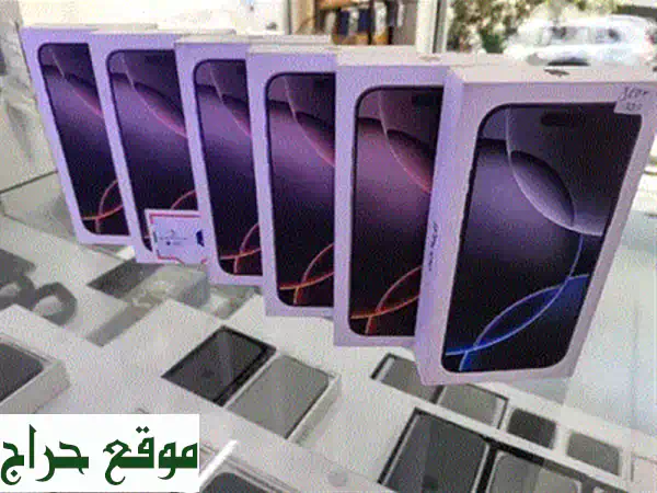آيفون 16 برو ماكس ٥١٢ جيجا - أسود - جديد ومختوم بكامل ضمان أبل!