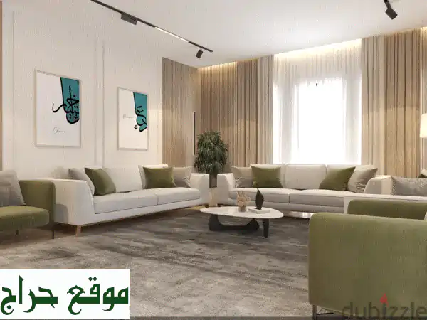 تصميم داخلي فاخر وتجهيز كامل -  حارون رشيد