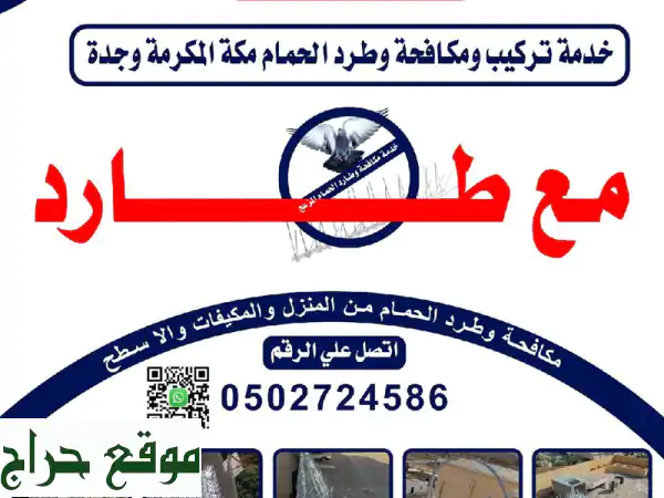 مكافحة حمام في مكة: طرد نهائي للحمام من منزلك بسعر مغرّ!