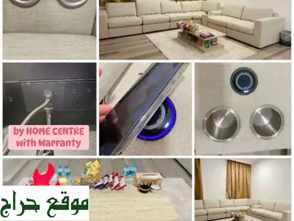 عرض سريع! طقم أريكة فاخر L-Shape مع مميزات مذهلة - خصم خاص!