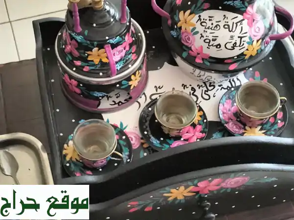 طقم قهوة نحاسي فاخر - تجربة قهوة أصيلة بـ 200 درهم فقط!