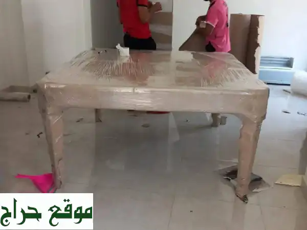 نقل عفش مريح وآمن مع بيت السعادة | تغليف احترافي وفك وتركيب