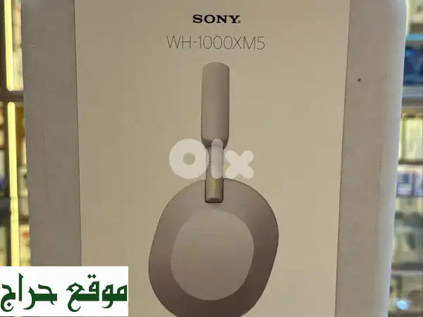 سماعة Sony WH-1000XM5 الفضية الأصلية - أفضل عرض! توصيل...