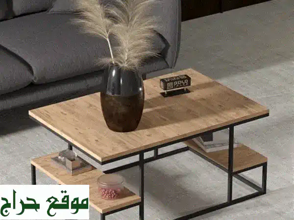 طاولة صالون عصرية باللون البني - تصميم عصري...