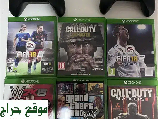 اكس بوكس ون مع 6 العاب وملحقاته كاملة! (مستعمل...