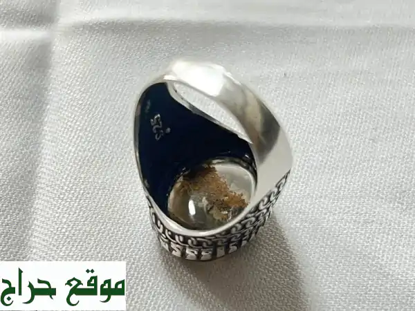 خاتم عقيق يمني أصلي - قطعة فنية فريدة بـ 500 درهم فقط!