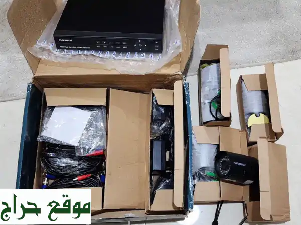 حماية منزلك أو محلك بسعر لا يصدق! نظام مراقبة 4 كاميرات بـ 150 درهم فقط!
