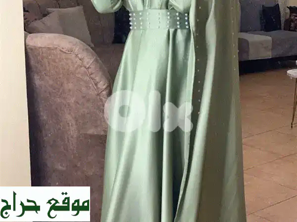 فستان سهرة زيتوني أنيق - بحالة ممتازة! (استخدام...