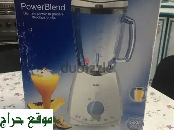 خلاط براون باور ميكس - 525 واط، جرة زجاجية، جديد...