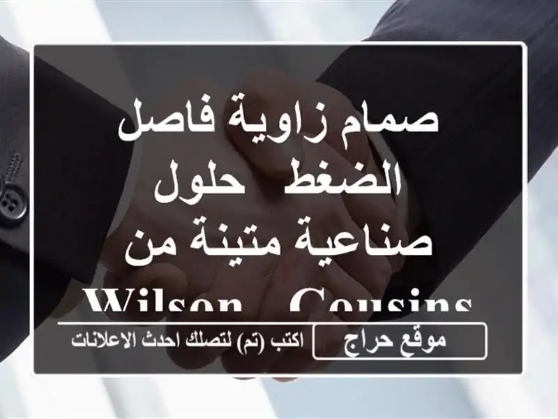 صمام زاوية فاصل الضغط - حلول صناعية متينة من Wilson & Cousins