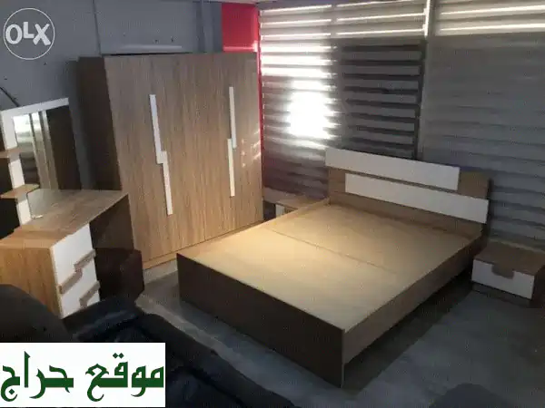 غرفة نوم كاملة أحلامك ✨ سرير + خزانة + كومود + مرآة  |...