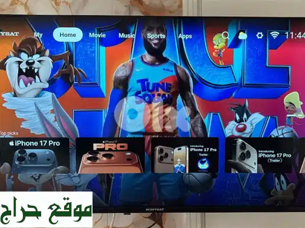 تلفزيون سمارت سوني سات 43 بوصة - جديد مع علبة وريموت...