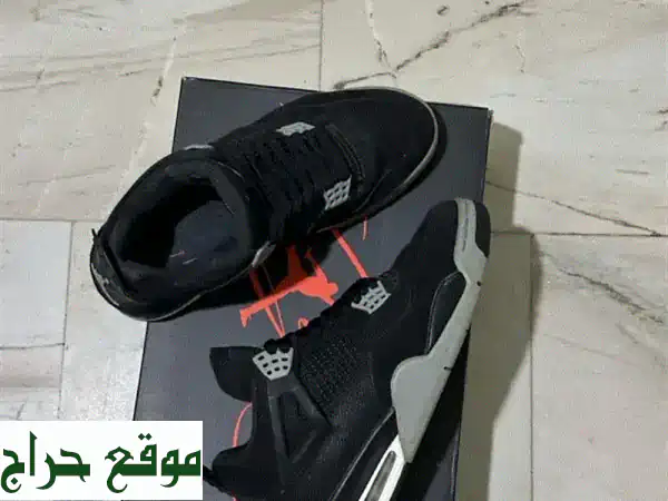 AIR JORDAN 4 BLACK CANVAS