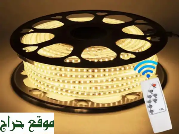 شريط ليد يعمل على الطاقة الشمسية بدون تمديدات...