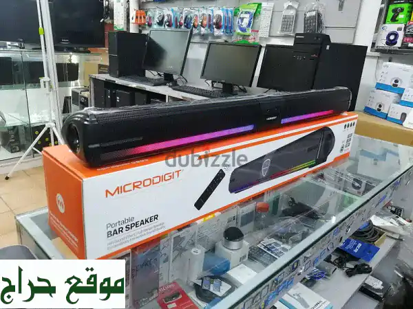 New BoxPack Portable Bluetooth Speaker Bar Builtin Battery With LED