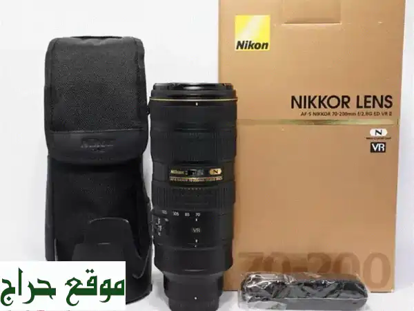 فرصة ذهبية! عدسة Nikon 70-200mm f/2.8 احترافية بحالة ممتازة...