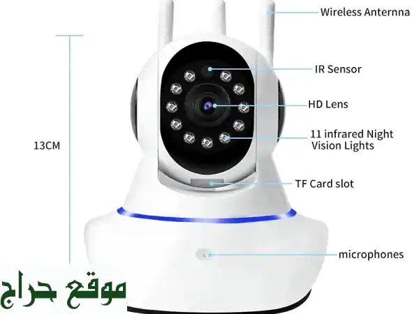 كاميرا مراقبة لاسلكية P2P 360° 1080P | رؤية ليلية وصوت ثنائي | أمان منزلك الشامل