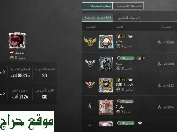 حساب ببجي خرافي للبيع! سعر لا يُصدق + نادرة!