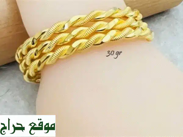 فضة استرليني عيار 925 مطلي بالذهب عيار 22