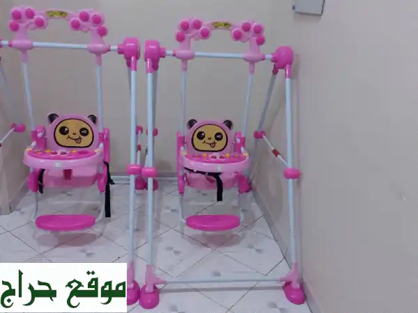 أرجوحتان مع موسيقى + كرسي أكل جينيور - خصم خاص! (2-3 سنوات)