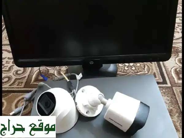 كاميرات مراقبة جاهزة للتركيب! 2 كاميرا 5MP + شاشة + 1...