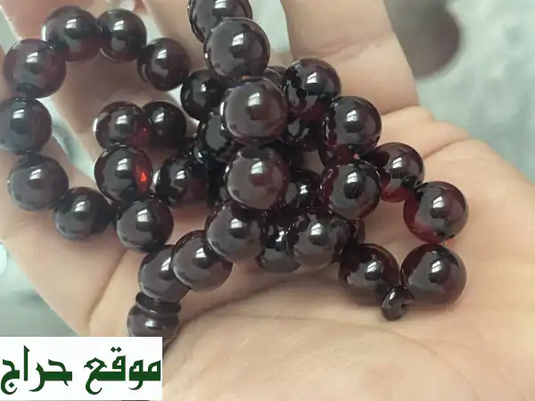 سبحة ألفا توران فاخرة - أحمر غامق مع لمسات ألوان مميزة