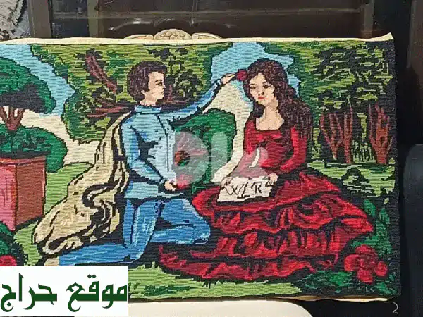لوح فرنسي أوبيسون أصيل - تحفة فنية يدوية تُضفي...