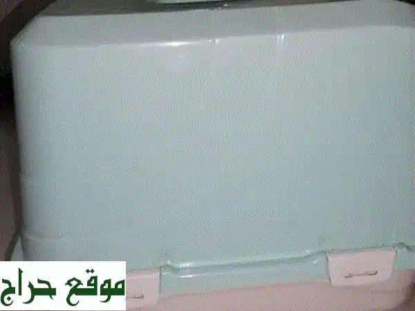 رُكنٌ فريد لقططك الكبيرة: صندوق فضلات أخضر وأبيض فاخر