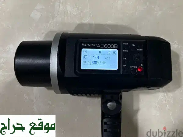 Godox AD600B TTL HSS فلاش احترافي - بحالة ممتازة! (215 دينار)