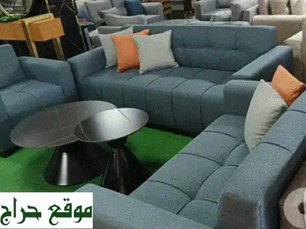 عرض حصري! غرفة جلوس كاملة (2 صوفا سرير + 2 كنب + طاولة) بسعر لا يُفوّت!