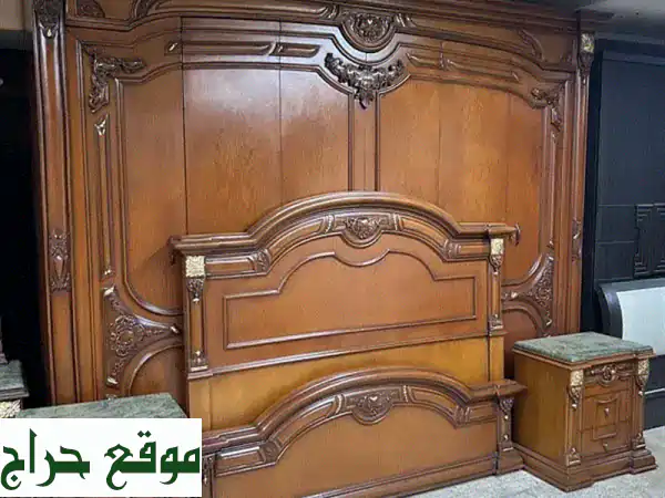 غرفة نوم مصرية فاخرة من خشب الزان - حالة ممتازة...