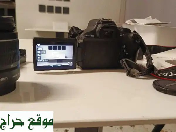 كاميرا كانون EOS 600D احترافية + عدستين + شنطة TopMan - فقط...