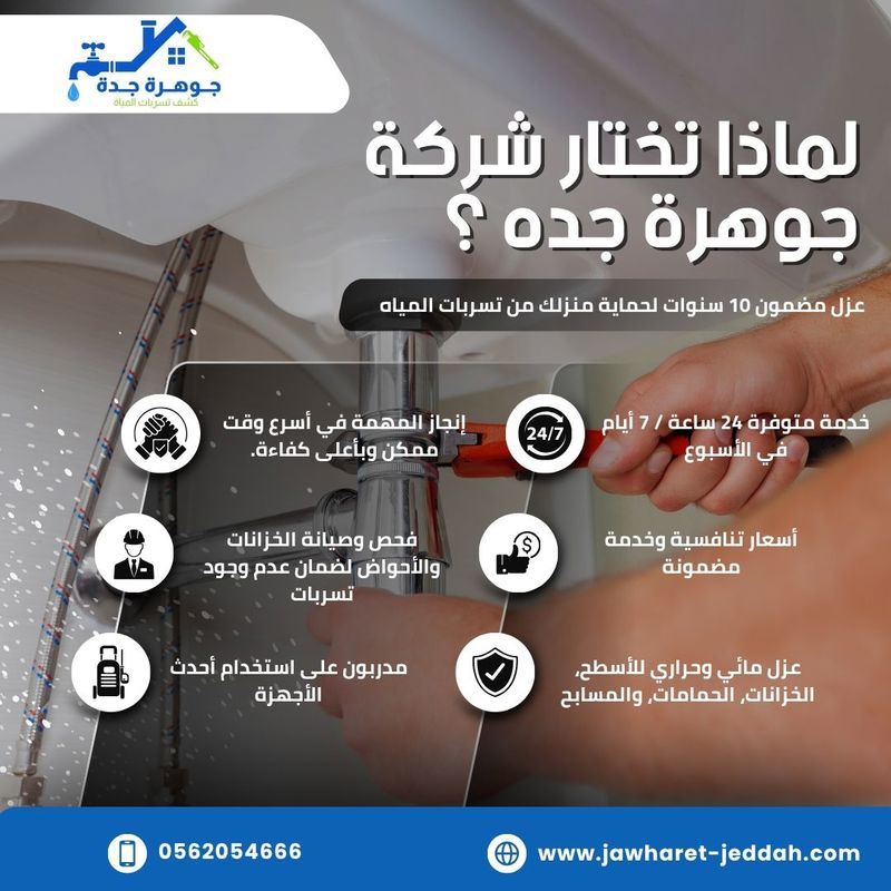 فحص مواسير المياه بجدة 0562054666