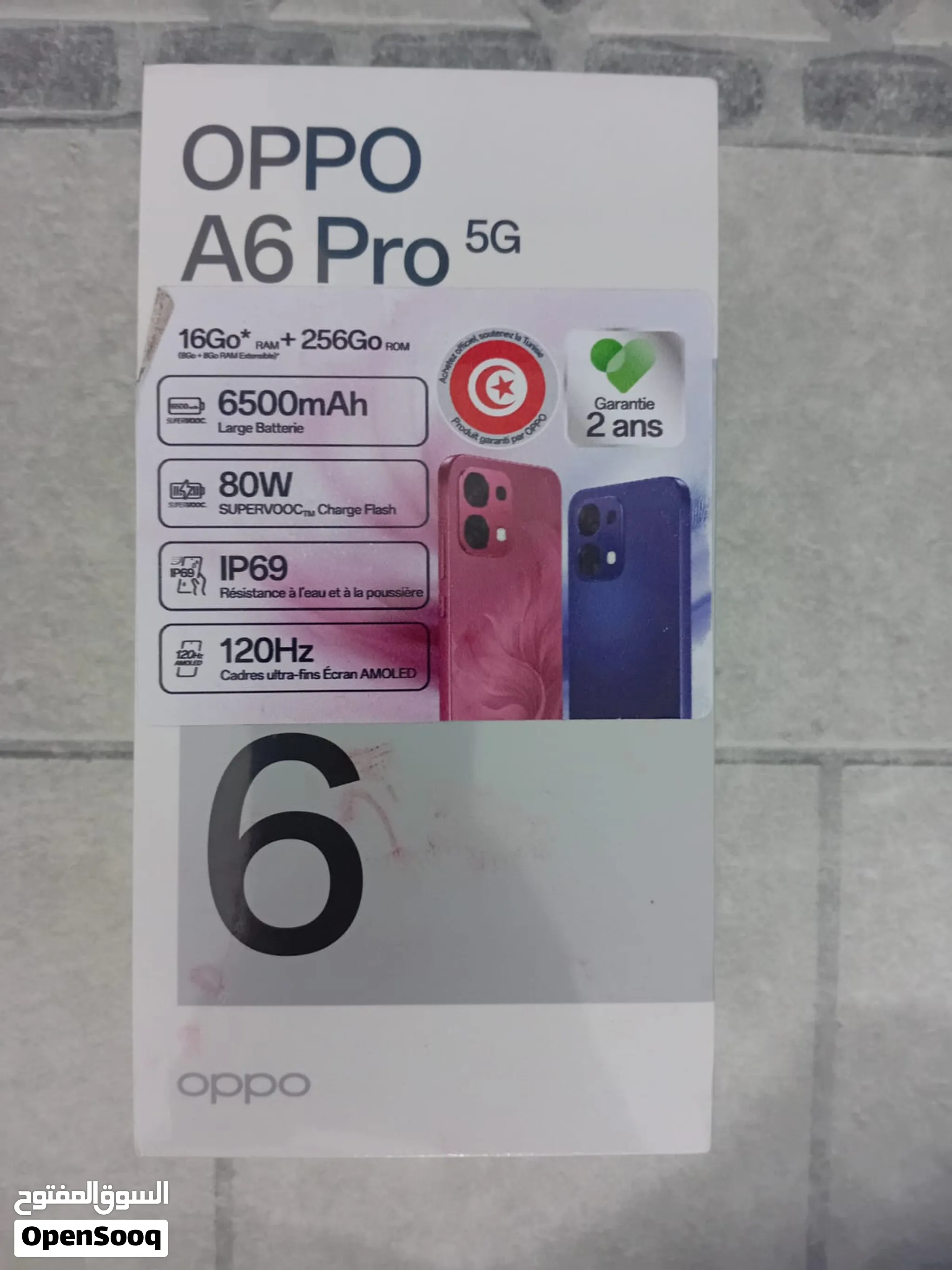 Oppo A6 pro 5g 256g 8+8 ram cachete bleu