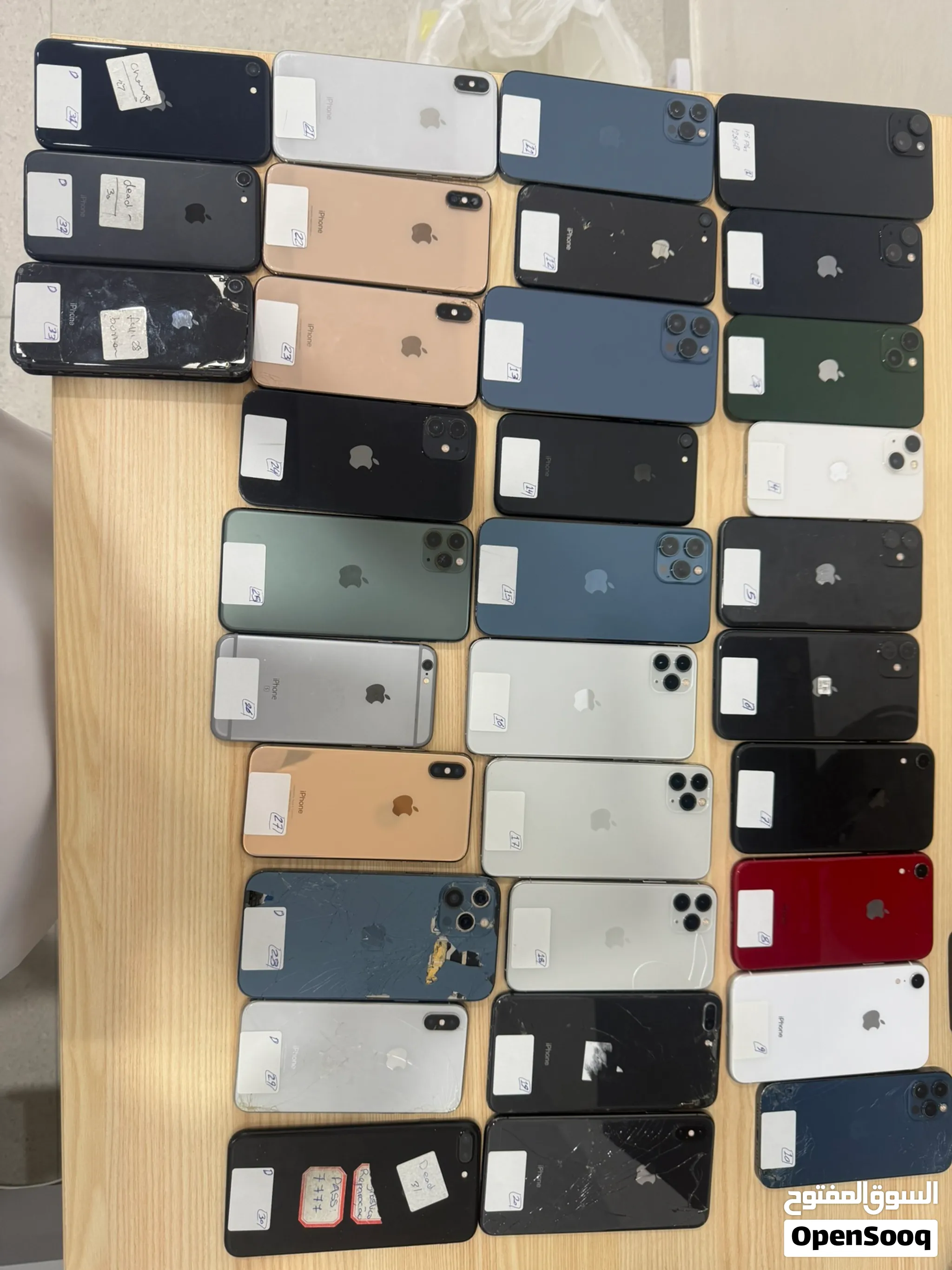 33 iPhones from iPhone 15 plus to iPhone 6