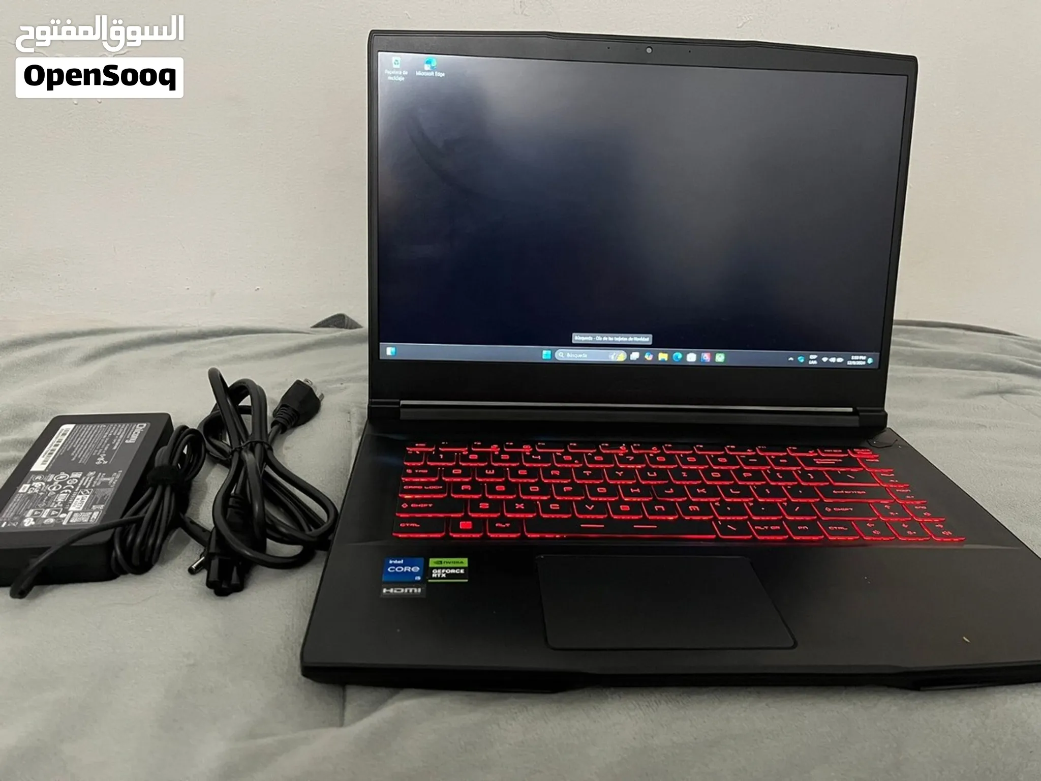 لابتوب قيمنق وتصميم MSI GF63 Thin كرت شاشة RTX 3050 رامات 32GB تخزين 3 تيرا التفاصيل ف الوصف