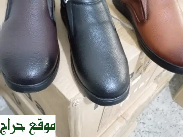 أحذية جلد طبيعي جملة: عرض لا يُقاوم! 12 زوج (مقاسات 40-45) بـ 500 ريال شامل الضريبة