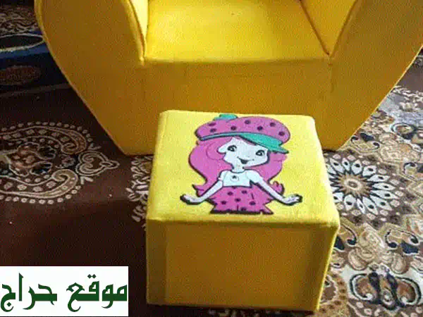 طقم كنبة أطفال بحالة ممتازة | مثالي للعب والقراءة...