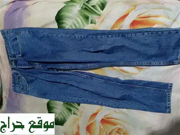 بنطلون جينز برشكا أسود رجالي بـ 10$ | خصم مذهل على أناقتك اليومية!