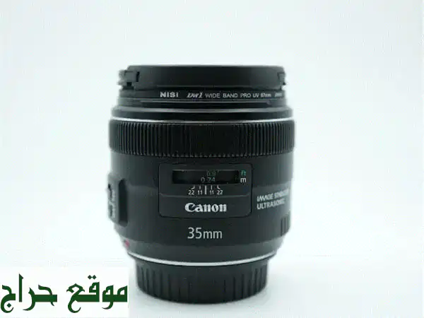 فرصة نادرة للمحترفين! عدسة Canon EF 35mm f/2 IS USM...