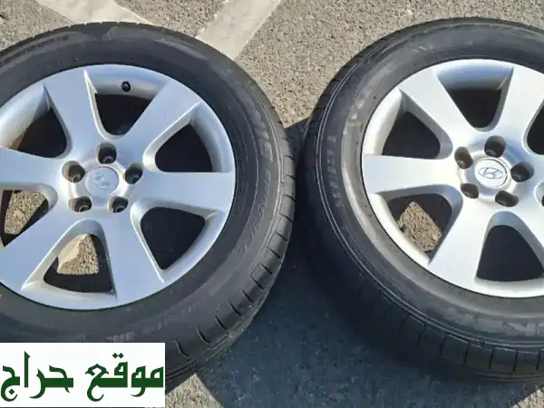 جنوط هيونداي أصلي بحالة ممتازة 17 عدد أربع قطع للبيع