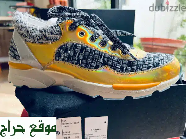 أحذية شانيل رياضية نسائية أصلية جديدة 🌟 مقاس 38.5 | خصم أكثر من 40%!
