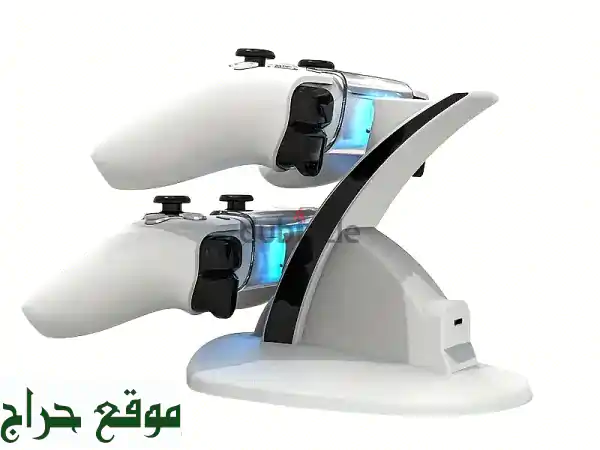 أفضل قاعدة شحن يد تحكم PS5 USB-C | شحن فائق السرعة وتصميم أنيق من Iplay (أسود)