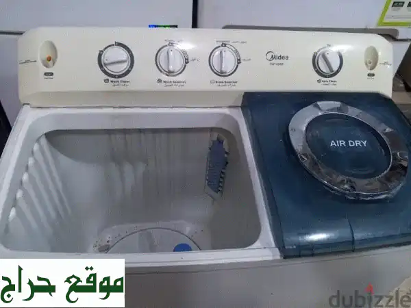 فرصة مميزة! غسالة ميديا 14 كيلو (مستعملة بحالة...