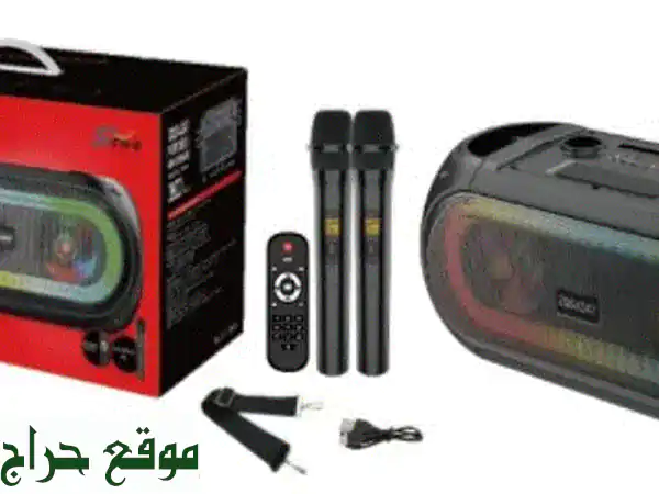 ZQS4247 Bluetooth Speaker 2 Mics | سماعة بلوتوث ستيريو وميكروفونين...