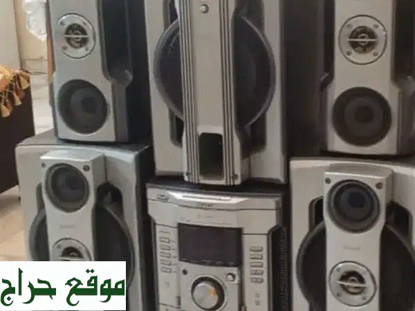 فرصة: ستيريو سوني متكامل 6 قطع مستعمل | صوت نقي...